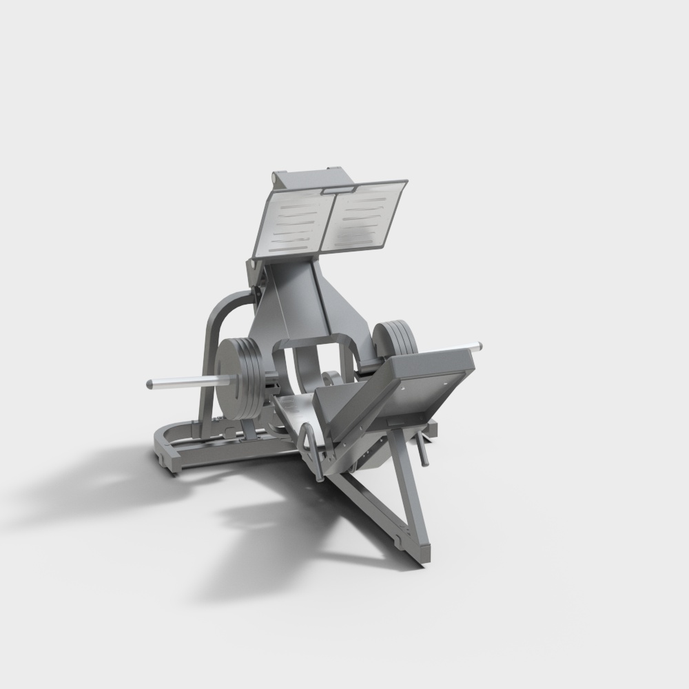 Gray fitness equipment bench press