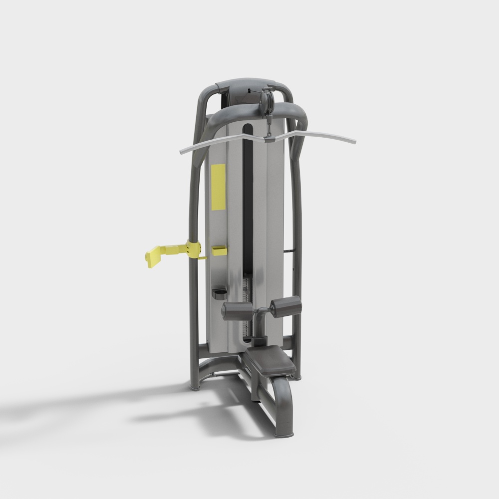 อุปกรณ์ฟิตเนสสีเทาสำหรับดึงสูง