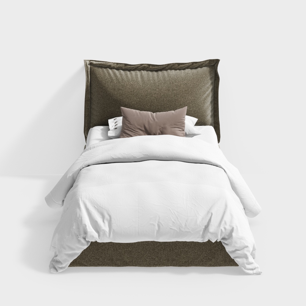 Modern bedroom single bed