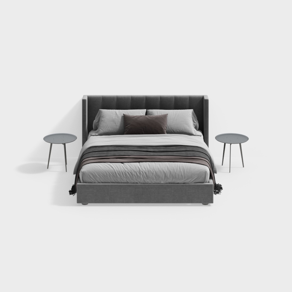 Modern bedroom double bed