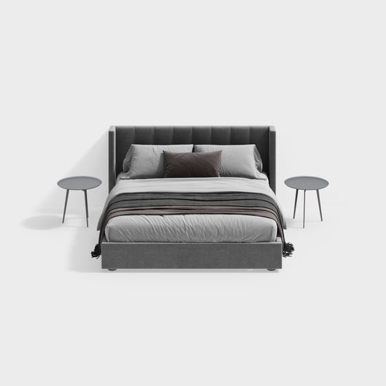 Urban Comfort 3D Model Bed Design