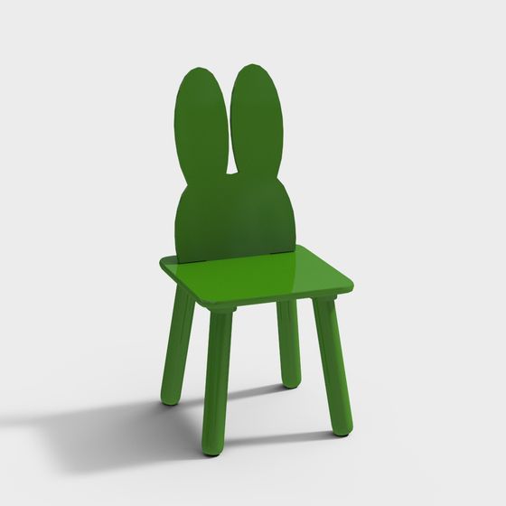 Charming Rabbit Chair 3D model