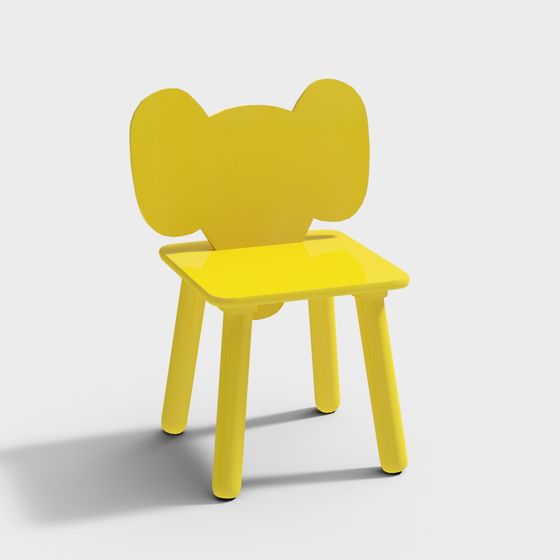 Bunny Chair 3D model for Kids' Spaces