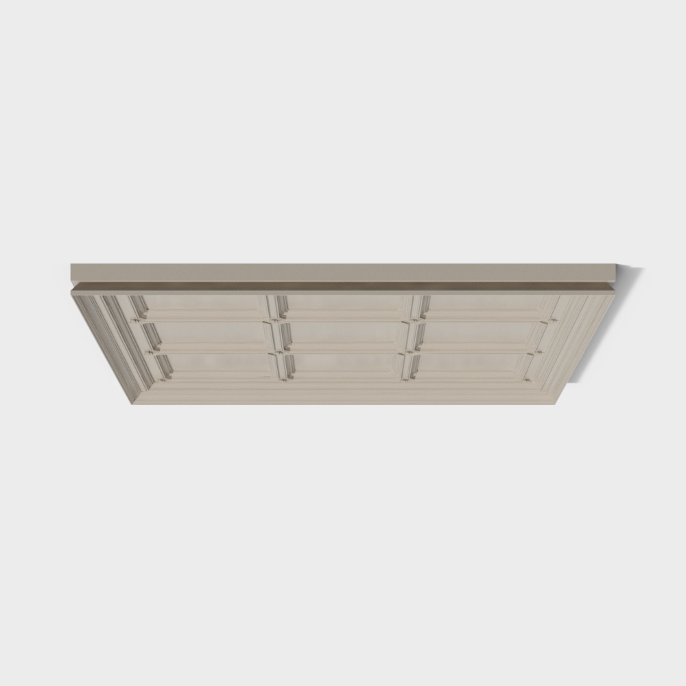 Elegant Ceiling Decorative Panel 3D Model – Classic Modern Style