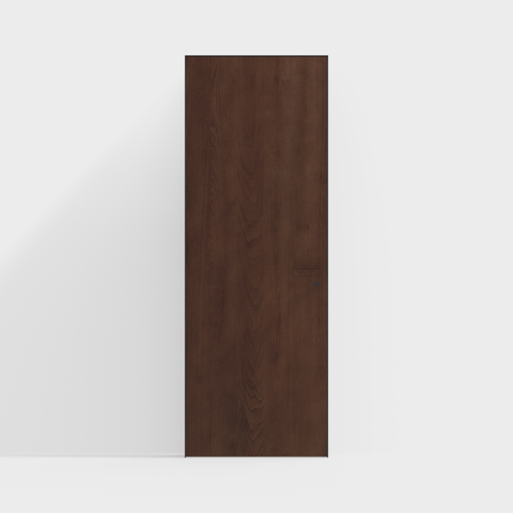 Stylish Wooden Door 3D Model for Interior Design