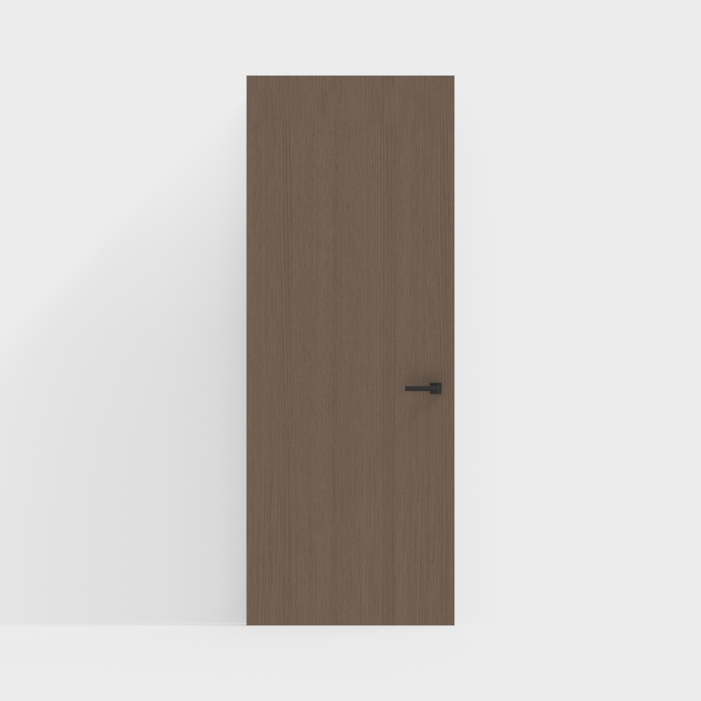 Modern solid wood invisible door