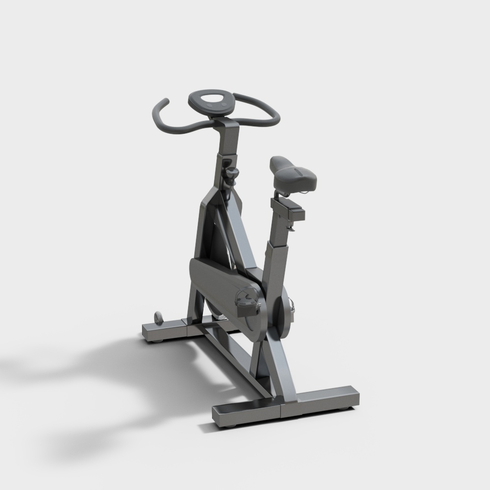 Black exercise equipment stationary bike