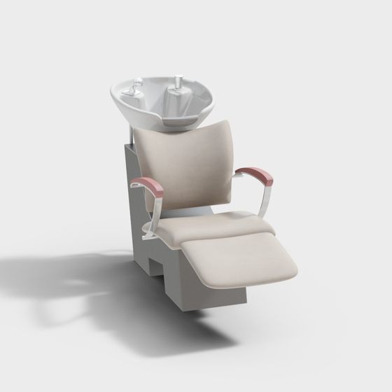 Modern Minimalist Shampoo Chair 3D model