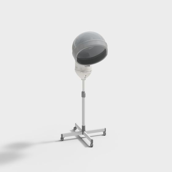 Hair Perm Apparatus 3D Model in Blue Finish