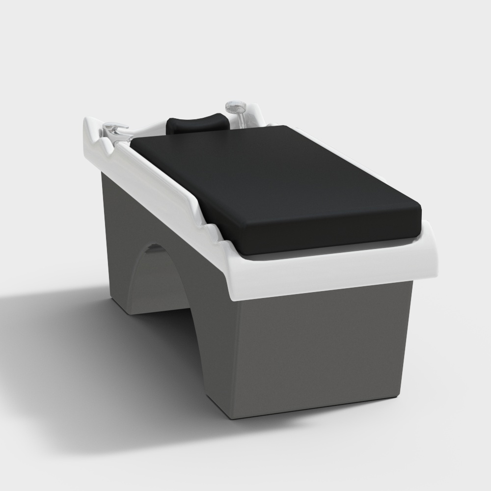 Black massage bed shampoo bed