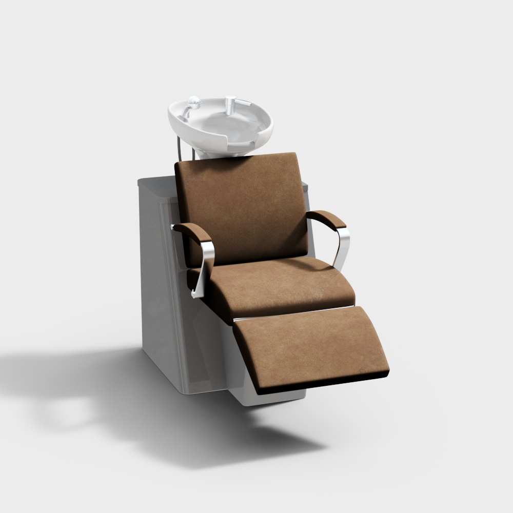 Brown massage chair Shampoo chair