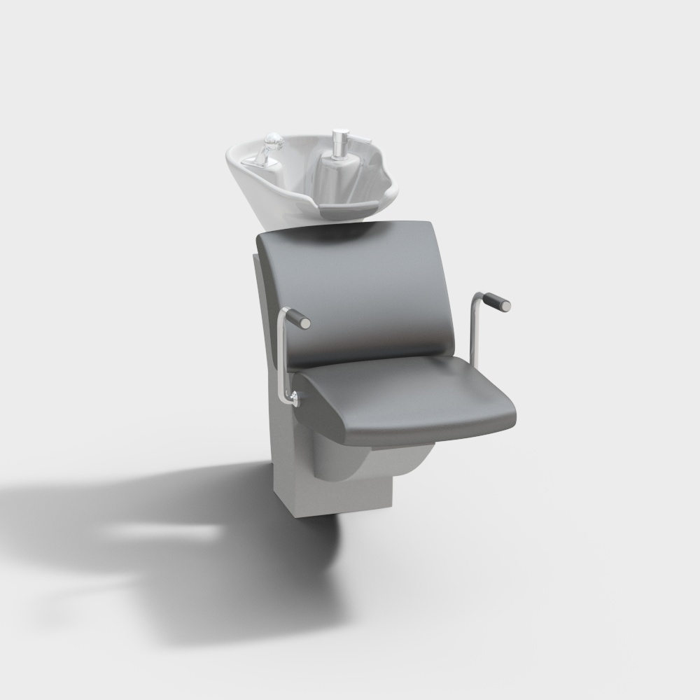 Gray shampooing chair