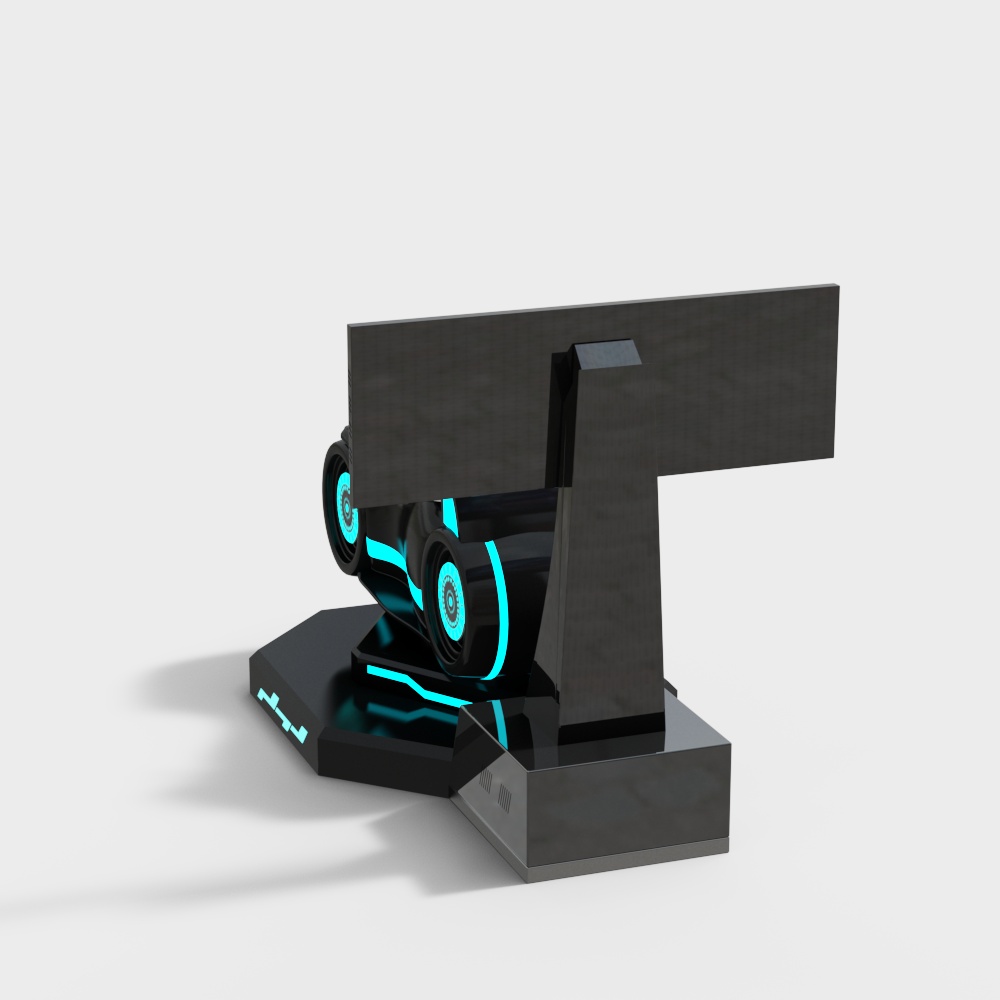 Black racing console