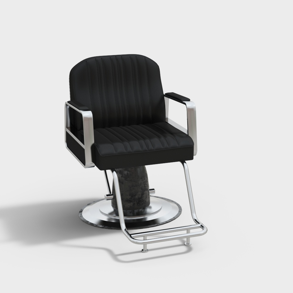 Black barber chair
