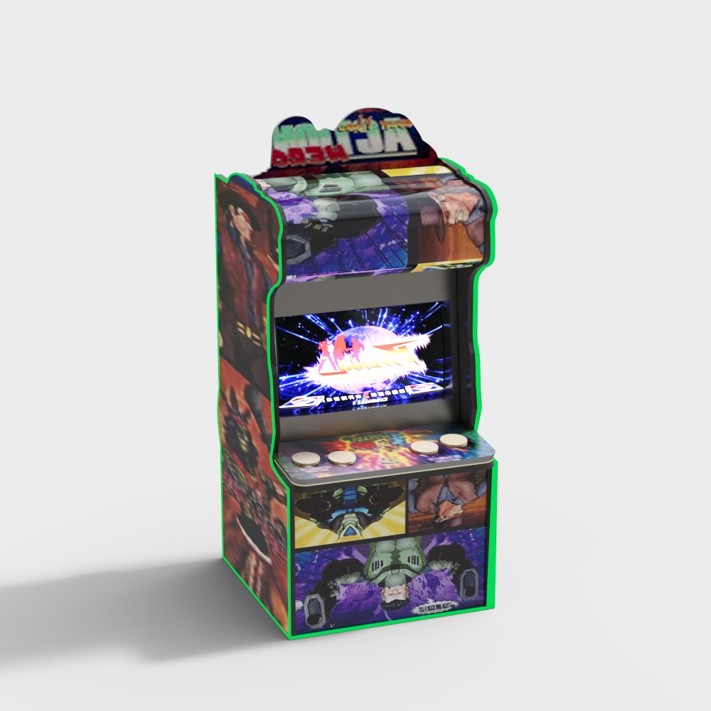 Vintage Arcade Cabinet 3D model