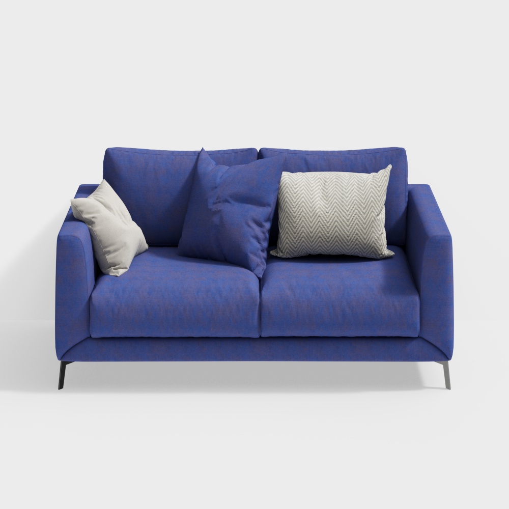 Canapé d'amour bleu