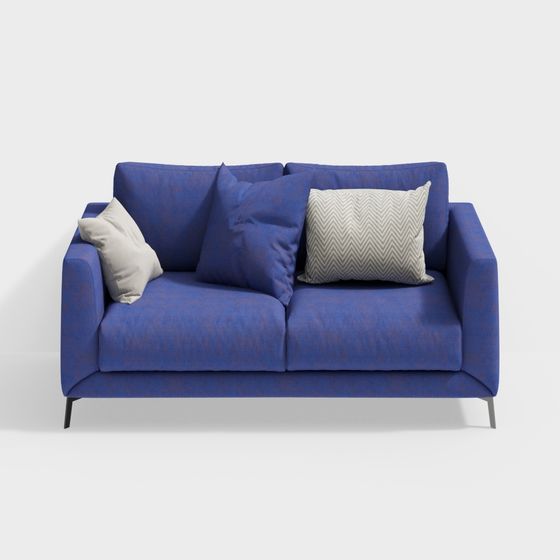 Canapé d'amour bleu