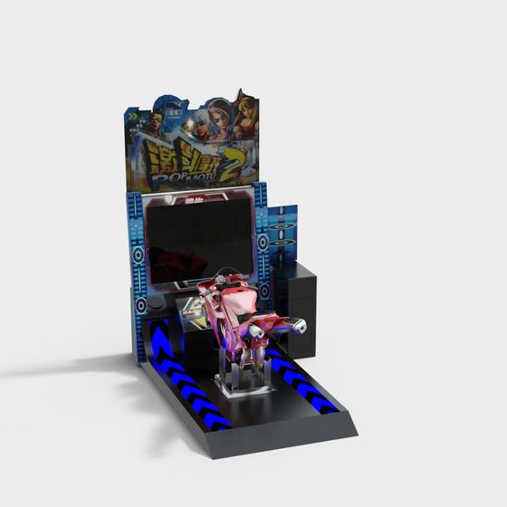 Máy game thành phố màu xanh