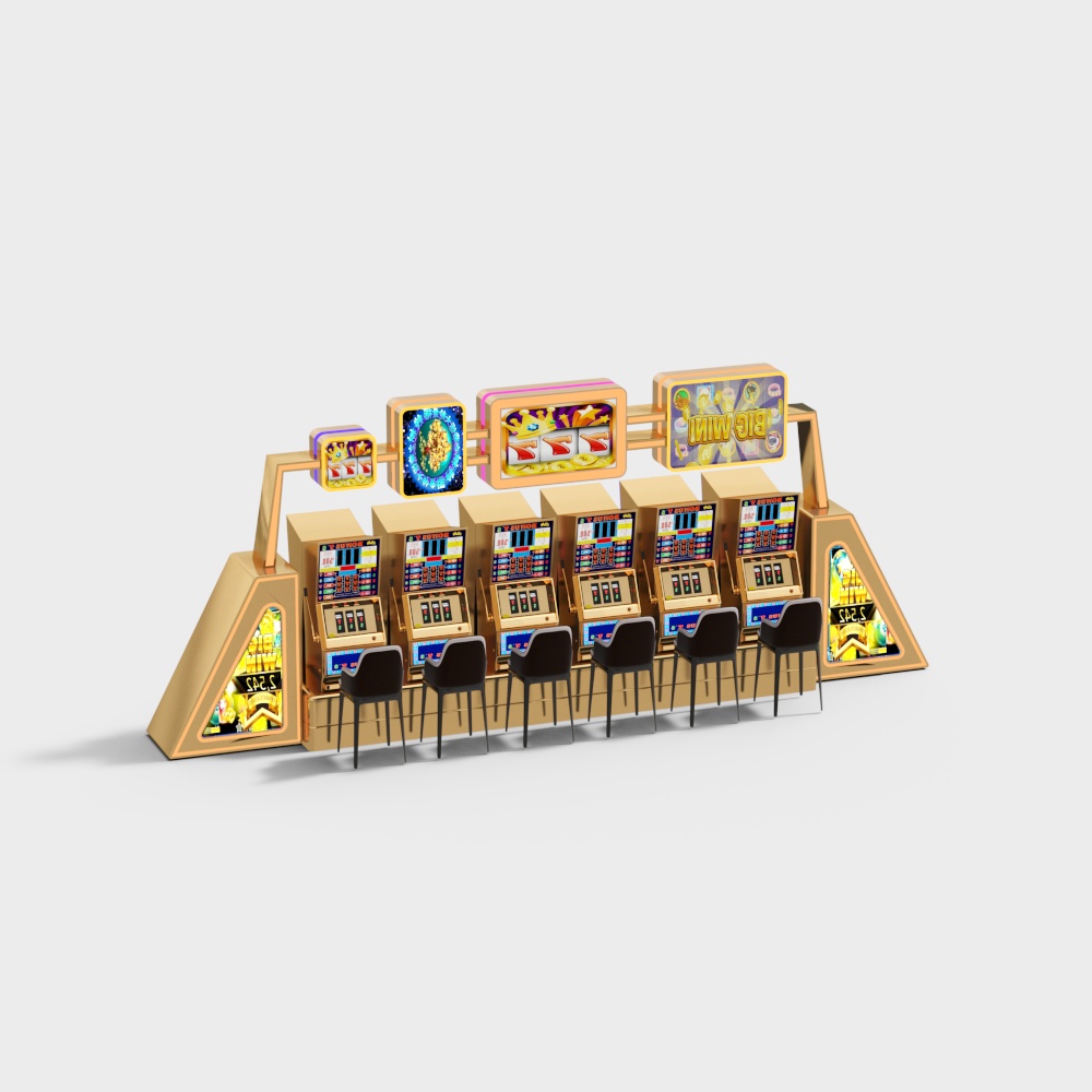 Wood color game machine combination