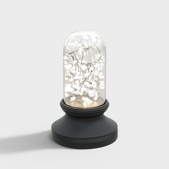 Lampe de bureau noire