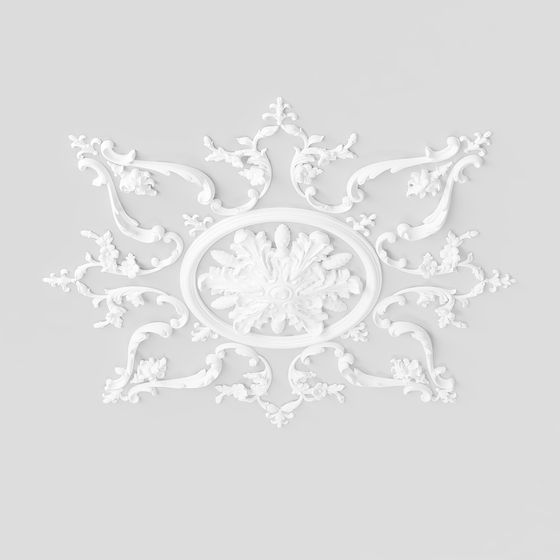 Elegant Floral Crown 3D model