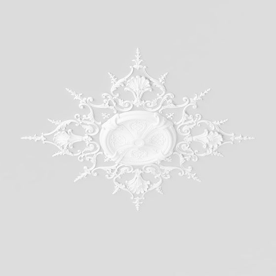 Baroque Ceiling Medallion 3D model