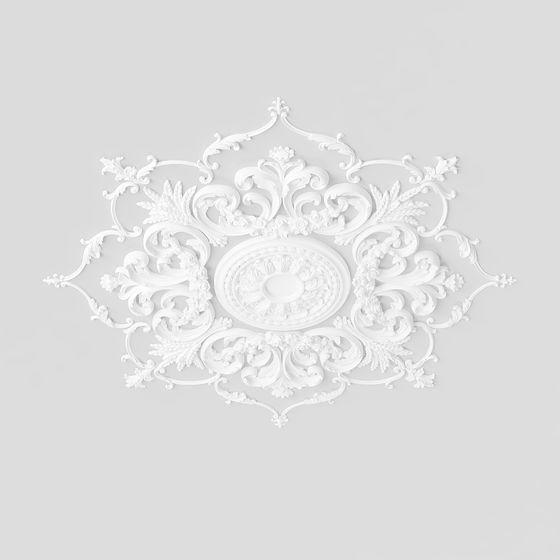 Baroque Ceiling Medallion 3D model