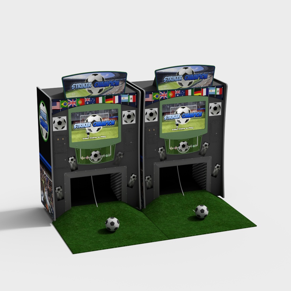 Striker Champion Arcade Machine 3D model