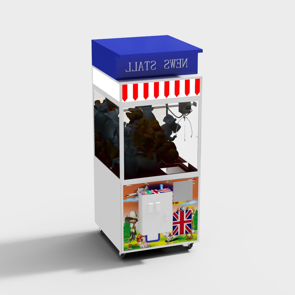 Classic Claw Machine 3D model for Retro Fun