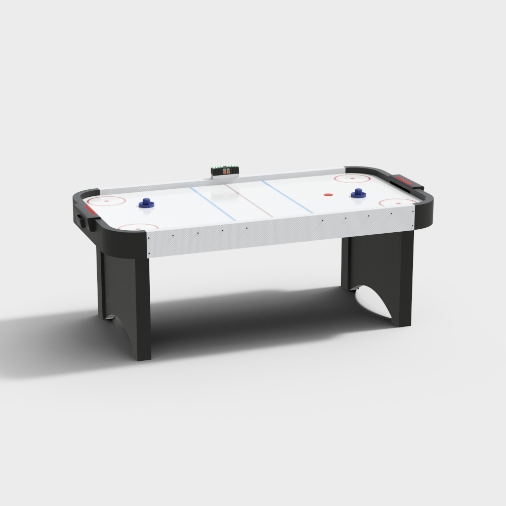 A white pool table