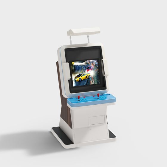 Stylish Retro Arcade Cabinet 3D Model