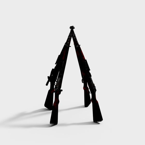 Dual Gun Warrior 3D model