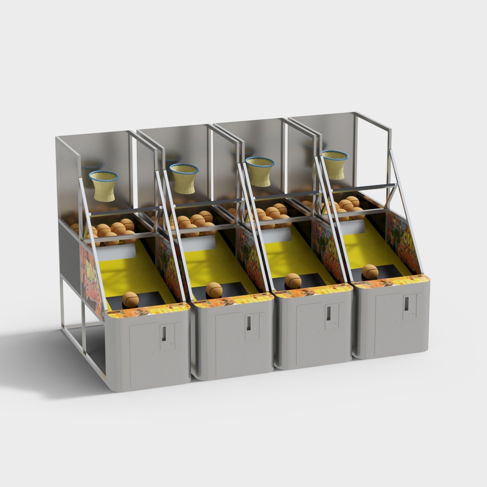 Multi player shooting machine