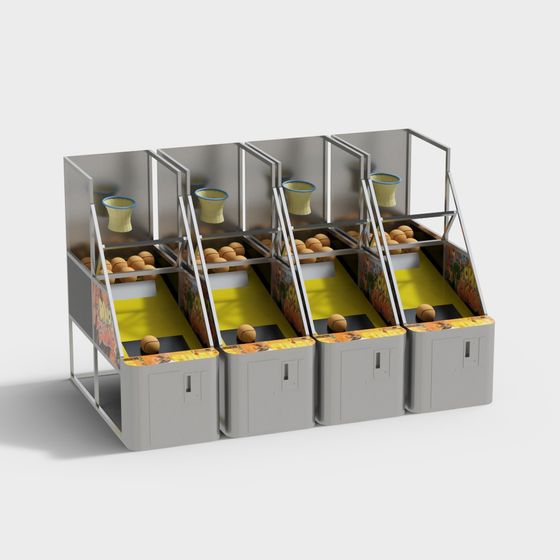 Arcade Alley 3D Model for Nostalgic Fun