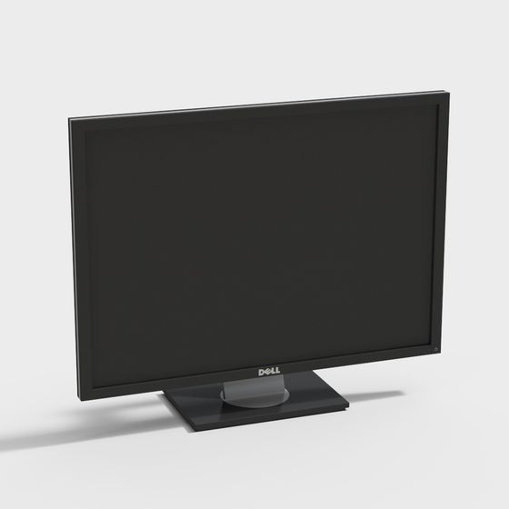High-Detail Dell Monitor 3D Model