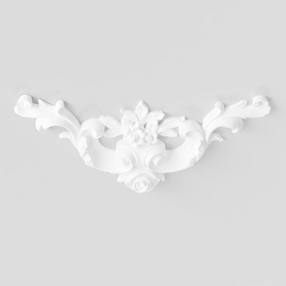Floral Scroll 3D Model Design