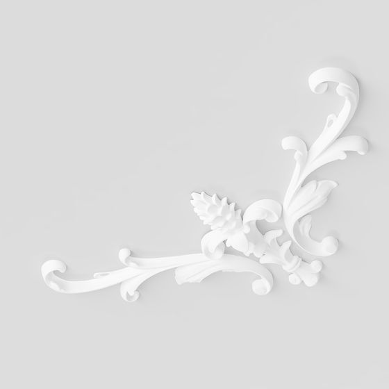 Vine Flower Decoration 3D model