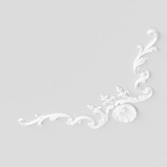 Curled Shell Decoration 3D model