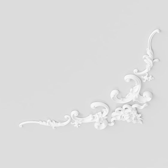 Classical Lace Decoration 3D model