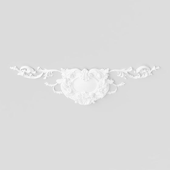 Baroque Ceiling Medallion 3D model
