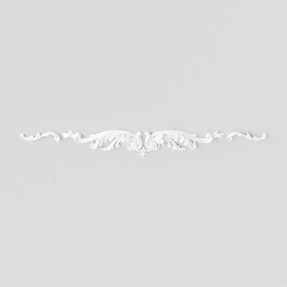 Sophisticated Low-Polygon Decorative Beam 3D model