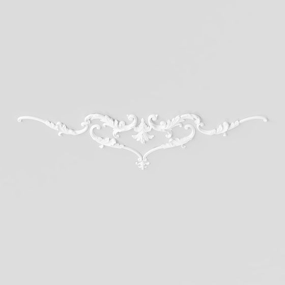 Elegantly Crafted Low-Poly Wall Panel 3D model