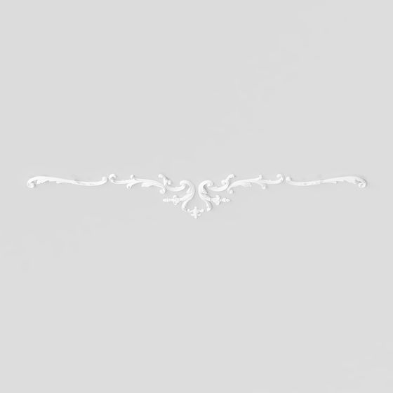 Vintage Scroll Low Poly Decorative 3D model