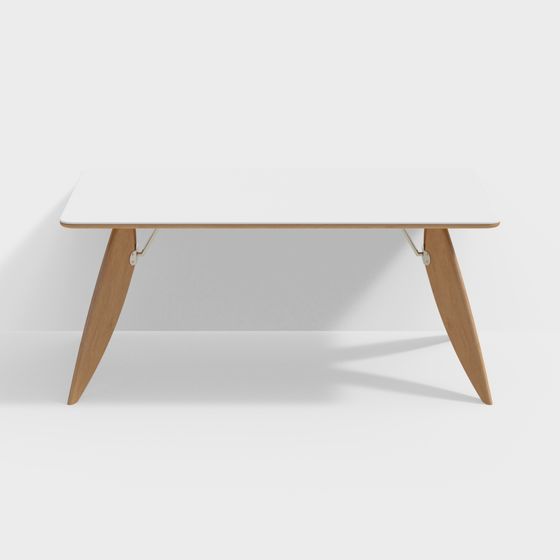 山年木作正方形蝴蝶桌 - 1.8米石材桌面