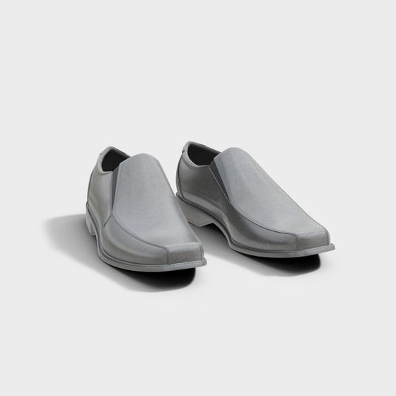 Elegant Men's Casual Shoe 3D Model