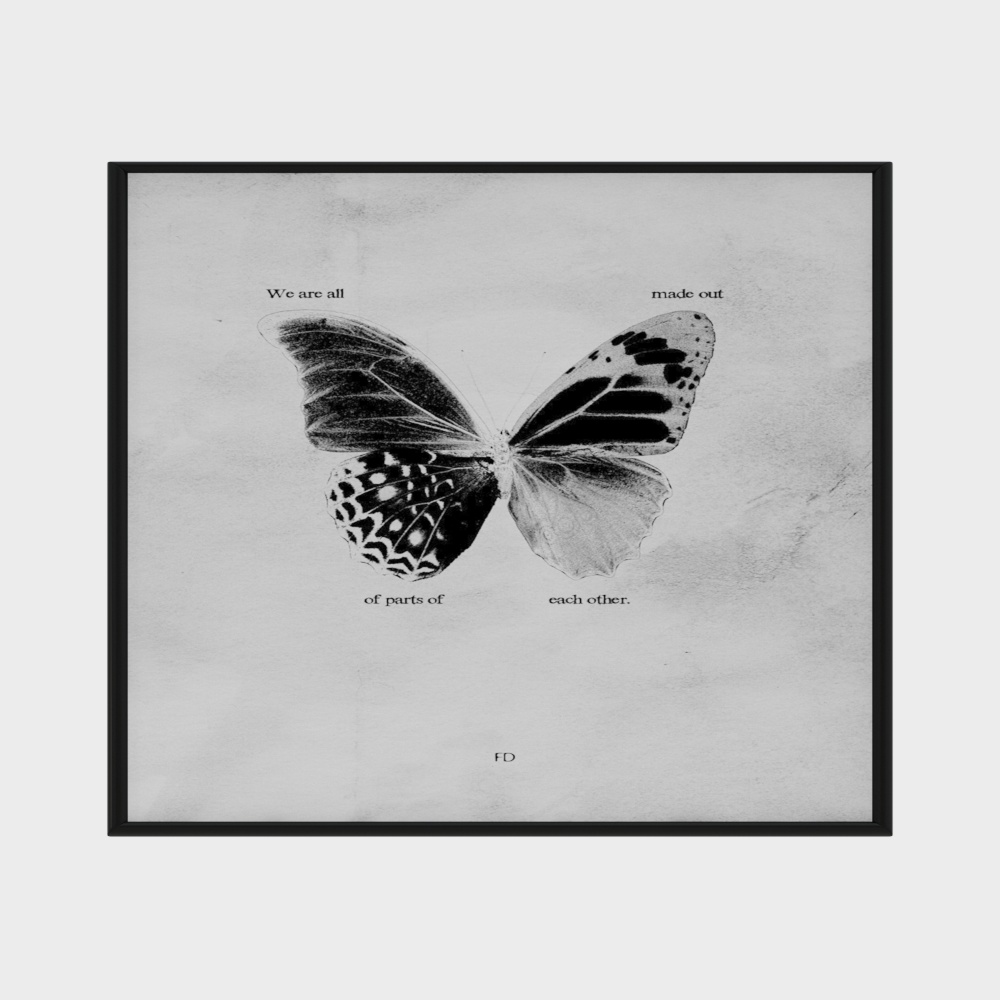 Elegant Low-Poly Butterfly 3D Model