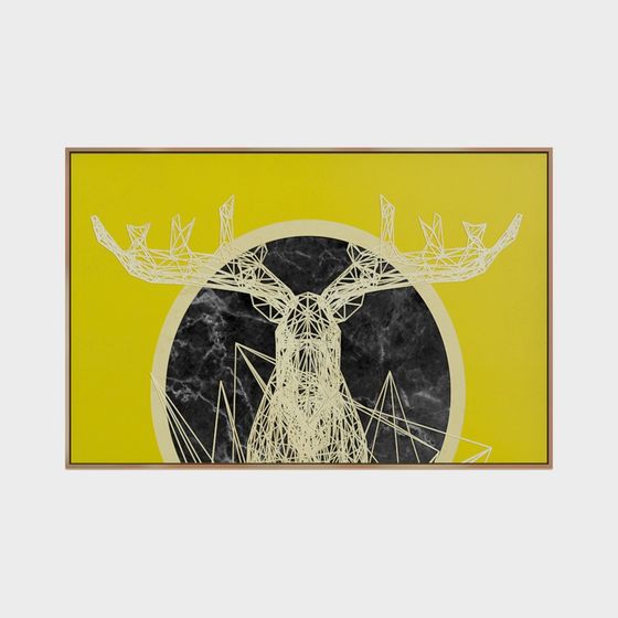 Geometric Deer 3D Model - Modern Artistic Touch