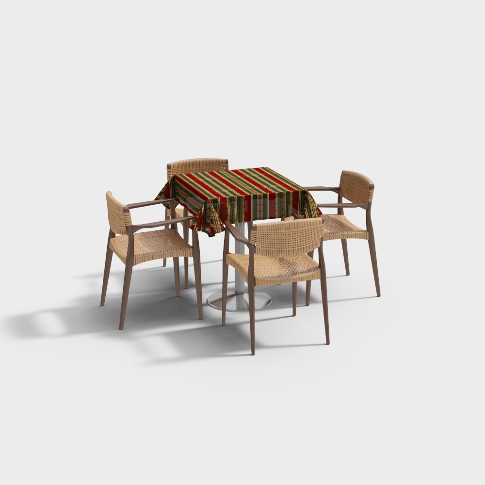 Combinaison de table et chaises de loisirs d'Asie du Sud-Est