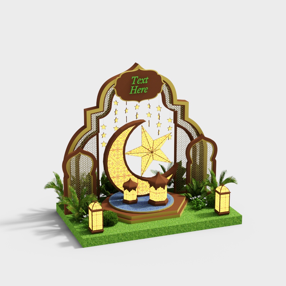 Los pueblos islámicos del sudeste asiático tienen hermosos pabellones