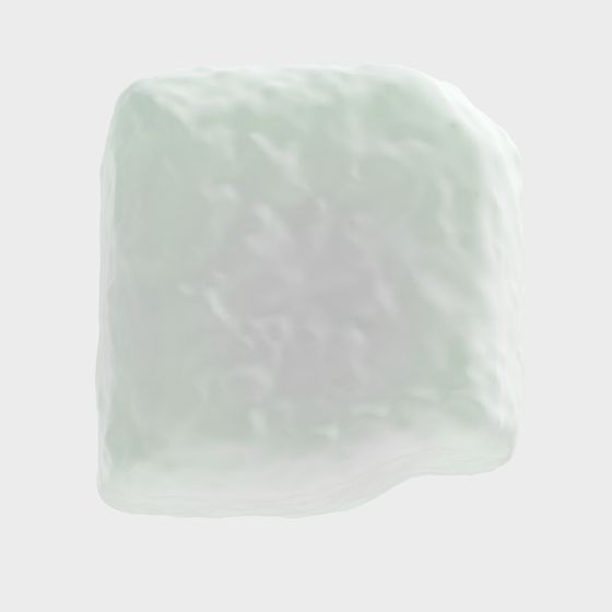 Ice Cube Low-Poly 3D Model